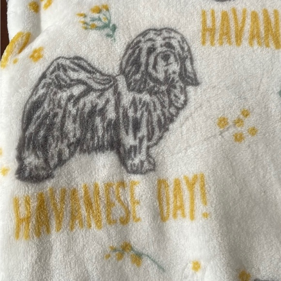 Cozy Companions Havanese Day Throw Blanket
